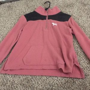 Pink quarter zip